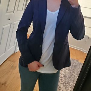 H&M dark blue blazer jacket - 10